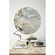 Selbstklebende Vlies Fototapete/Wandtattoo - Marble Sphere - Größe 125 X 125 Cm